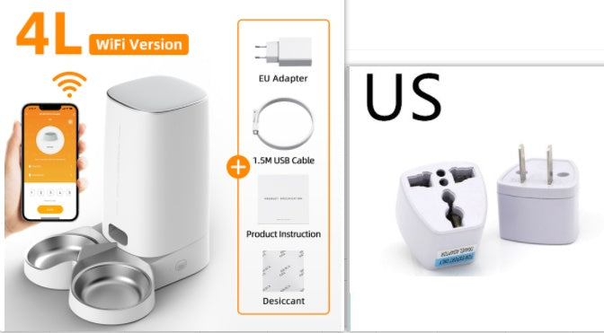 Automatic Pet Feeder Cat Food Dispenser 4L