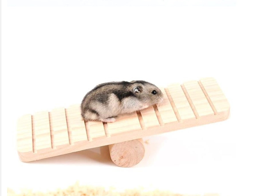 Wooden Hamster Seesaw