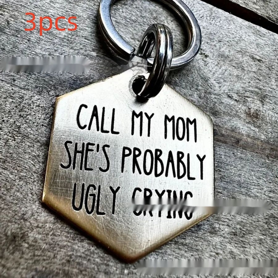 Funny Metal Dog Tag Stainless Steel Marking