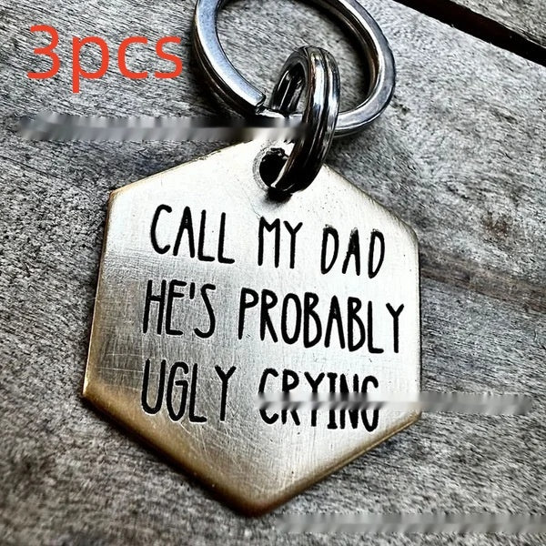 Funny Metal Dog Tag Stainless Steel Marking