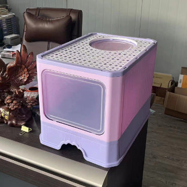 Large Double Door Cat Litter Basin