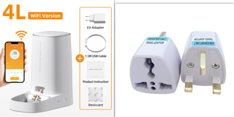 Automatic Pet Feeder Cat Food Dispenser 4L