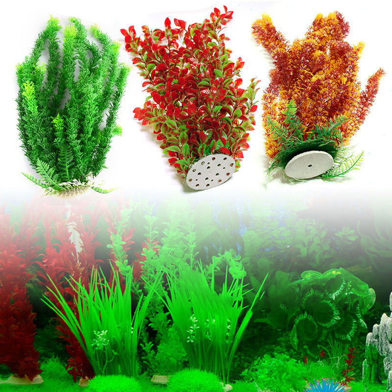Aquarium ornament simulation plant