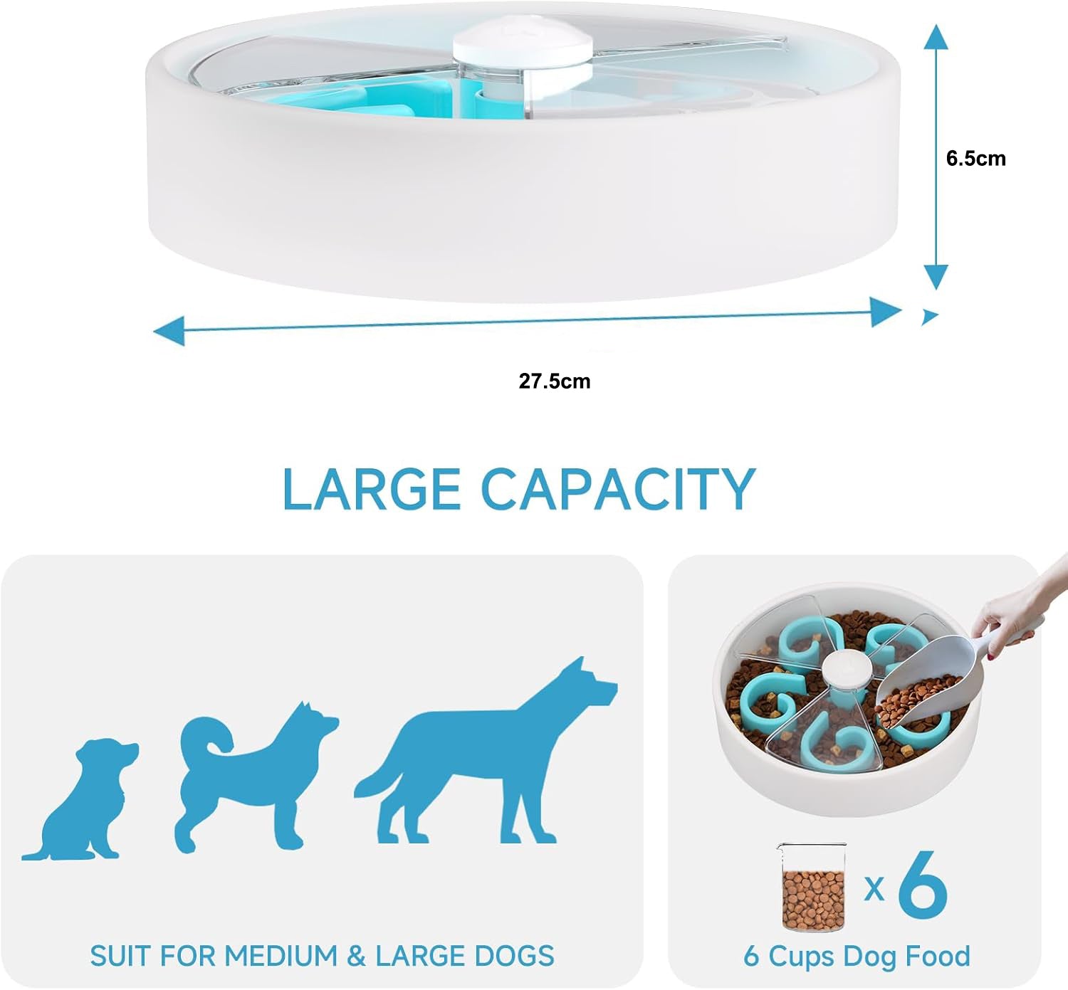 Slow Feeder Dog Bowls