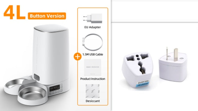 Automatic Pet Feeder Cat Food Dispenser 4L