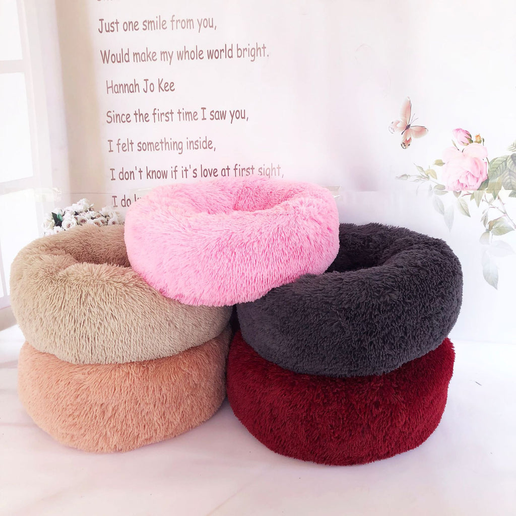 Dog or Cat Beds Round Plush