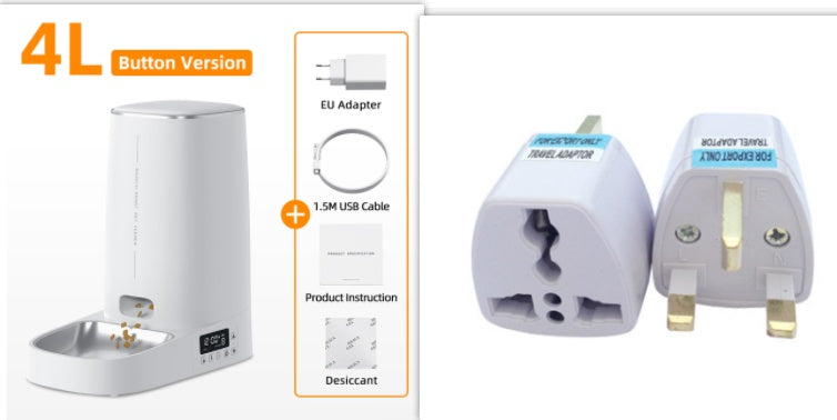 Automatic Pet Feeder Cat Food Dispenser 4L