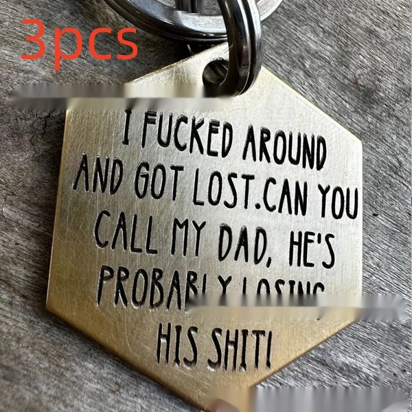 Funny Metal Dog Tag Stainless Steel Marking
