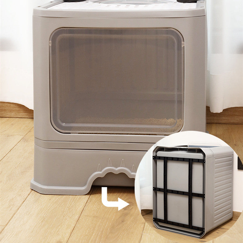 Large Double Door Cat Litter Basin