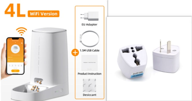 Automatic Pet Feeder Cat Food Dispenser 4L