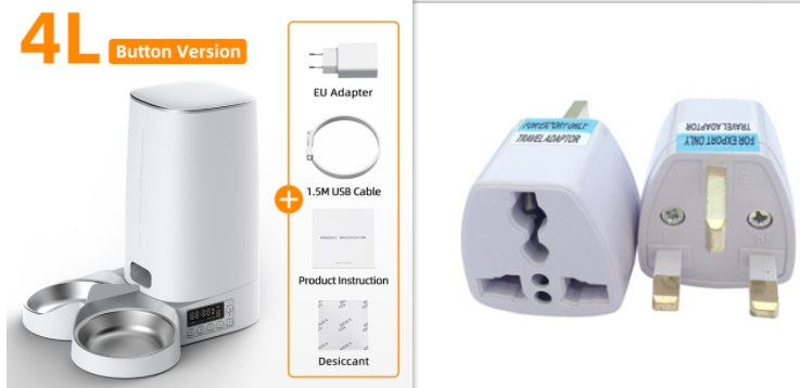 Automatic Pet Feeder Cat Food Dispenser 4L
