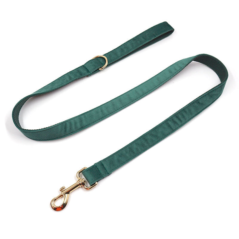 Velvet Dog Collar/Leash & Accessories