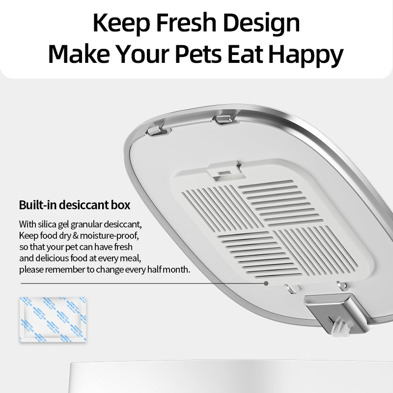 Automatic Pet Feeder Cat Food Dispenser 4L