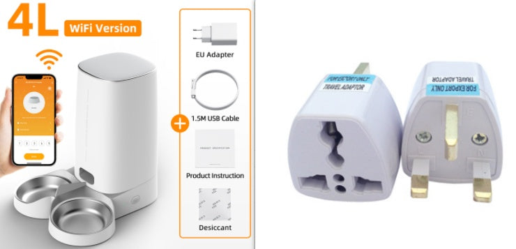 Automatic Pet Feeder Cat Food Dispenser 4L