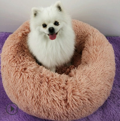 Dog or Cat Beds Round Plush