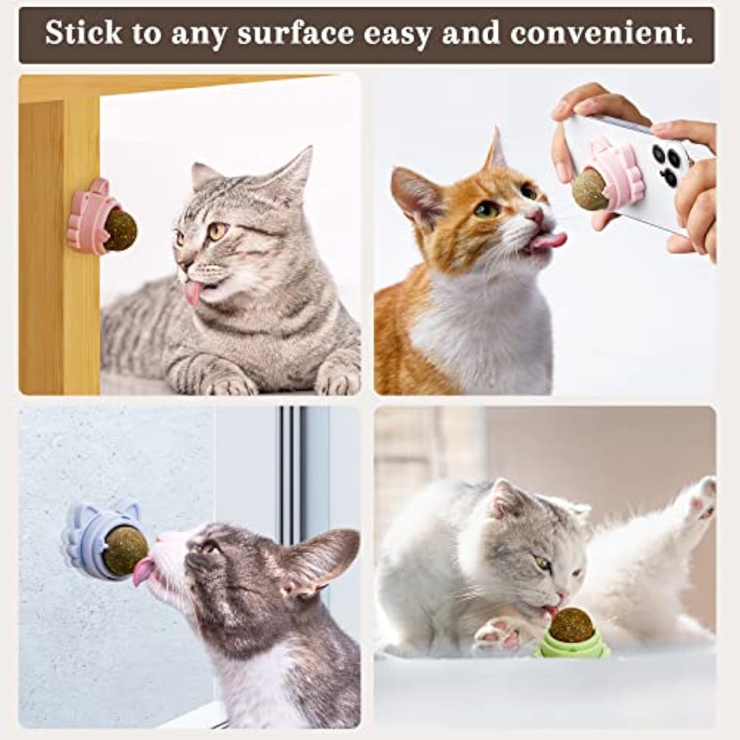Catnip Treats That Stick On Wall