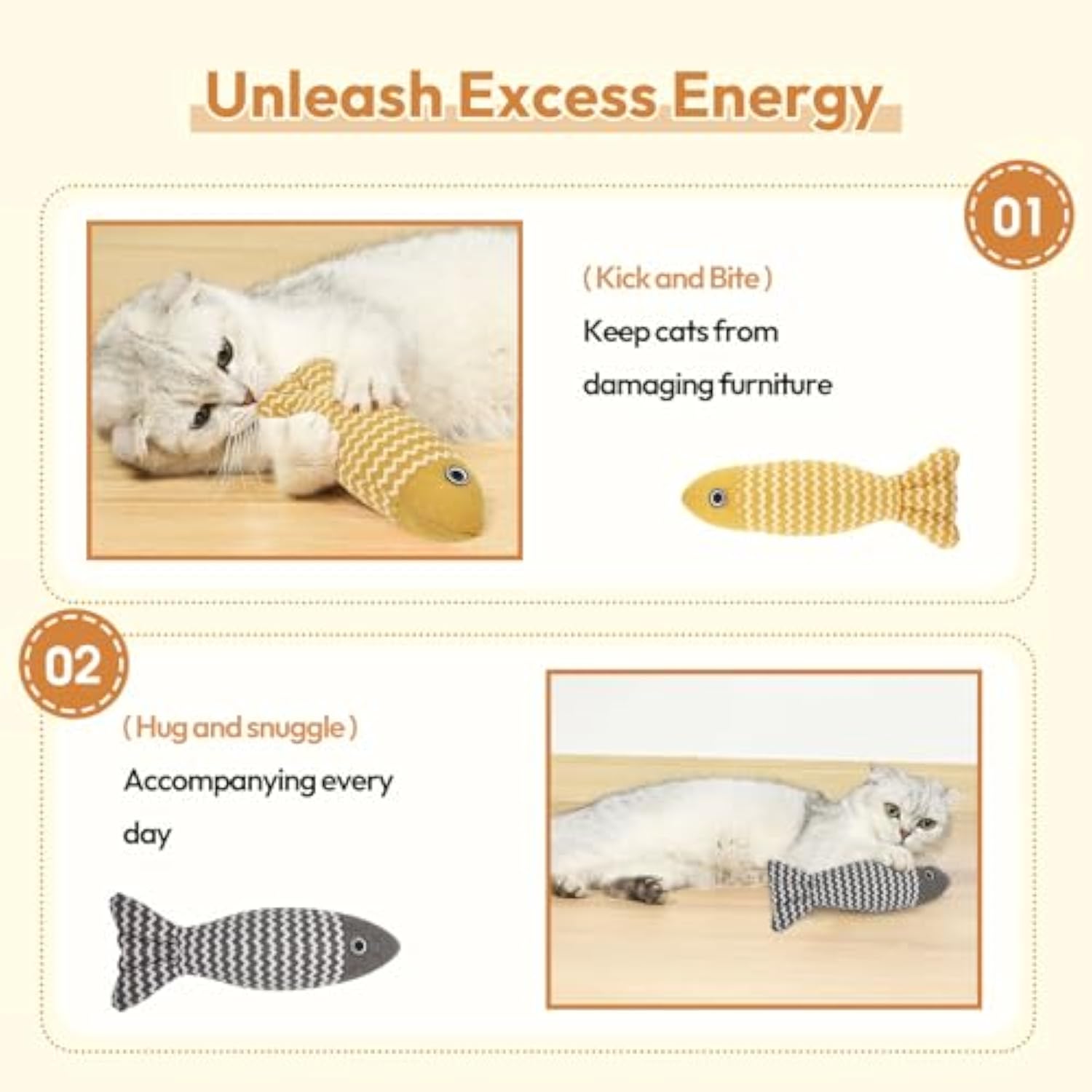 3 Pcs Catnip Toys